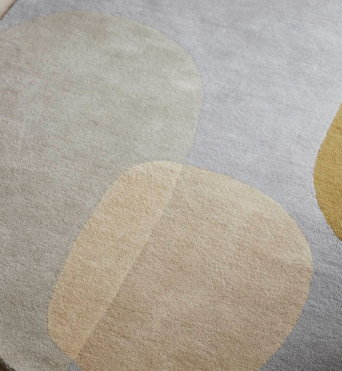 Hand Tufted Round Rugs Abstract Geometric Design Multicolor Adi Round 4