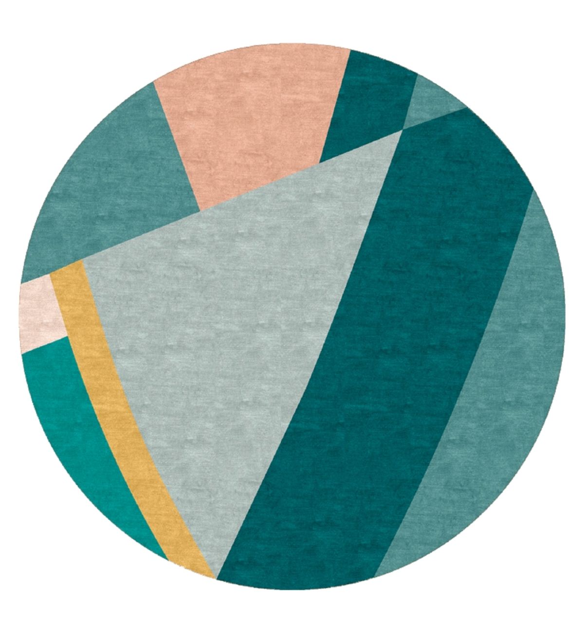 Hand Tufted Round Rugs Modern Abstract Geometric Round Rug – Multicolor 7