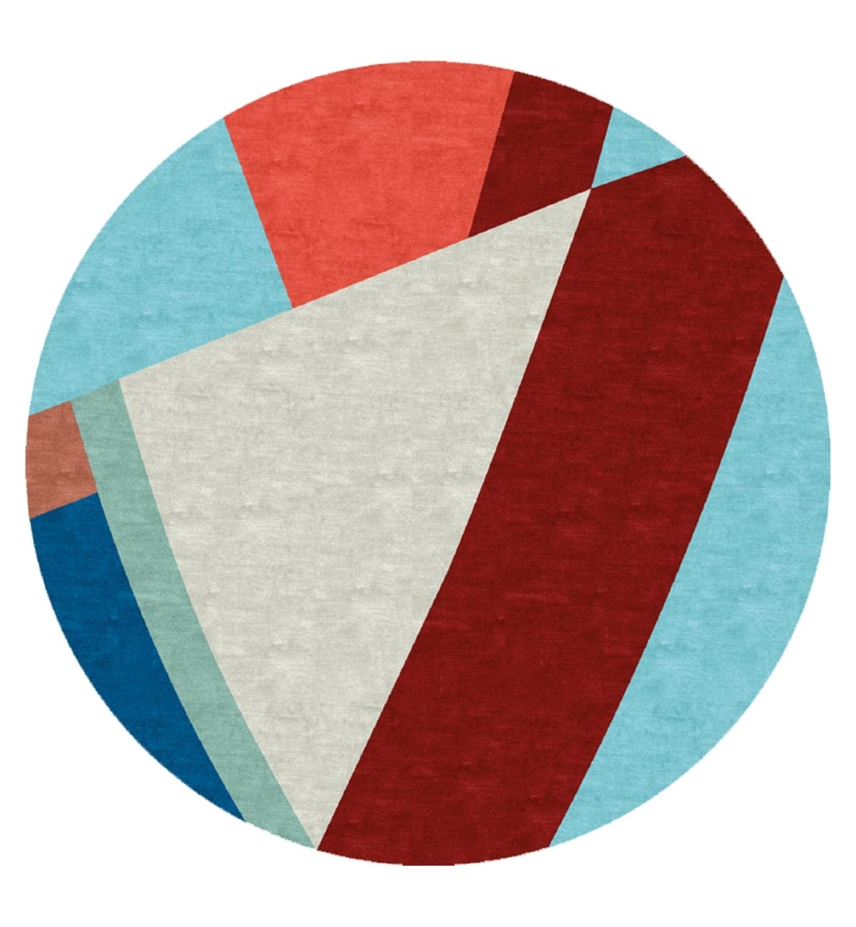 Hand Tufted Round Rugs Modern Abstract Geometric Round Rug – Multicolor 7