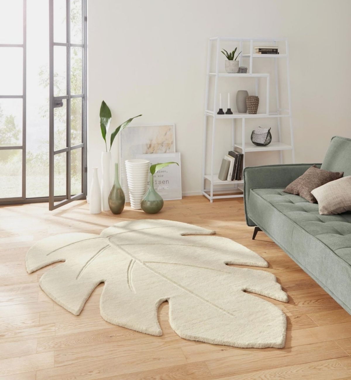 Handtufted Animal Rug Leaf AT84